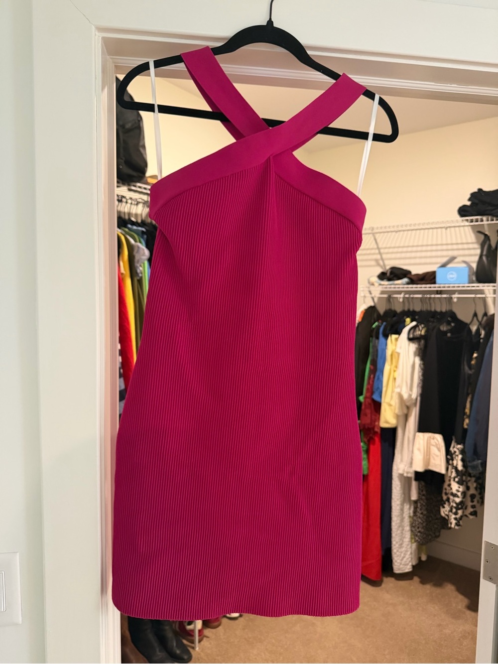 Aritzia Babaton sculp knit cross cross dress